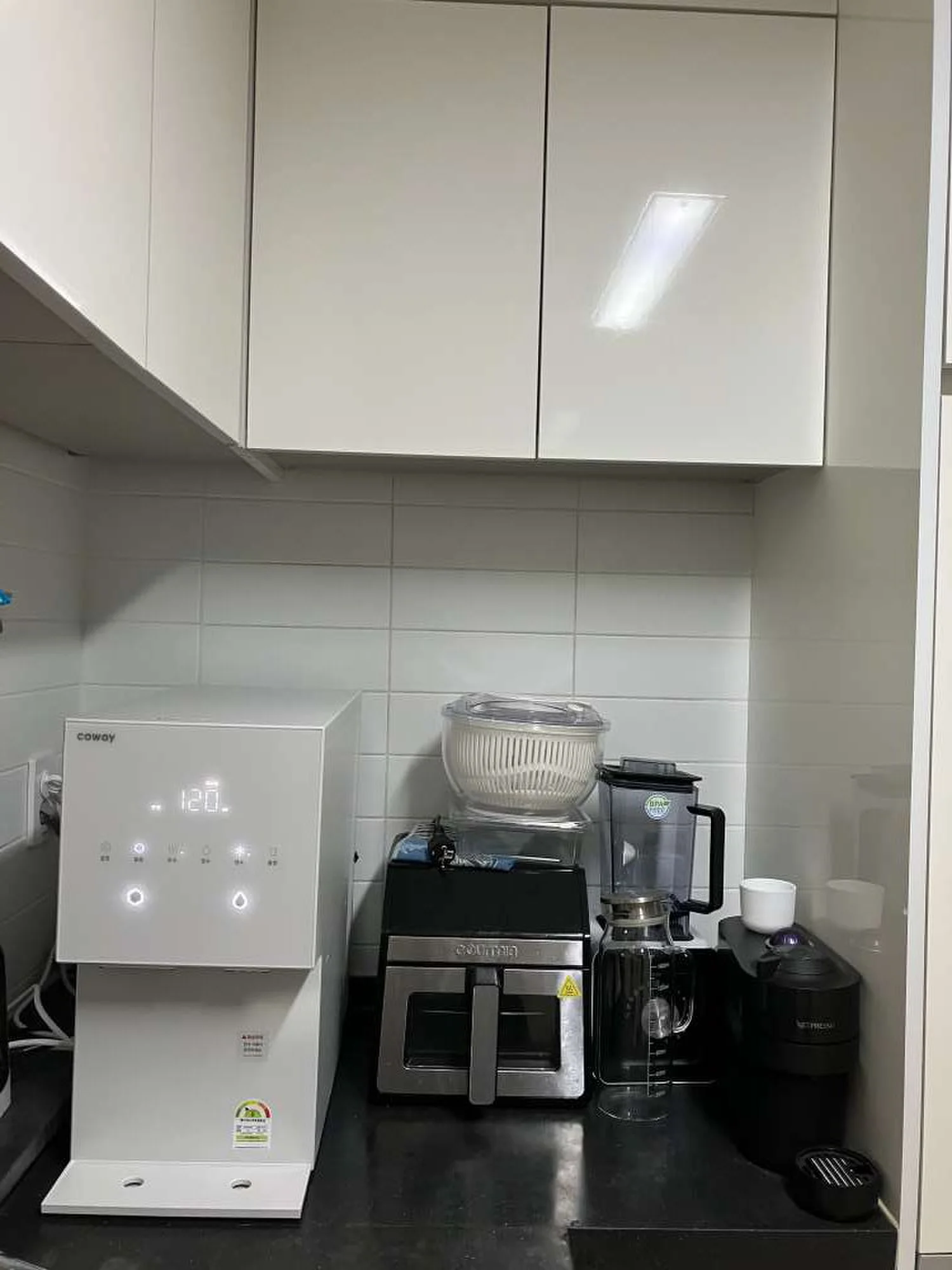 해운대동3차 코웨이 아이콘 얼음정수기 오리지널 설치사례